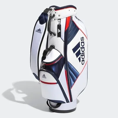 Adidas Golf Men's Cart Caddy Bag MBF64 HA3202 Must Haves 9x47in 2.9kg White Red • $231.57