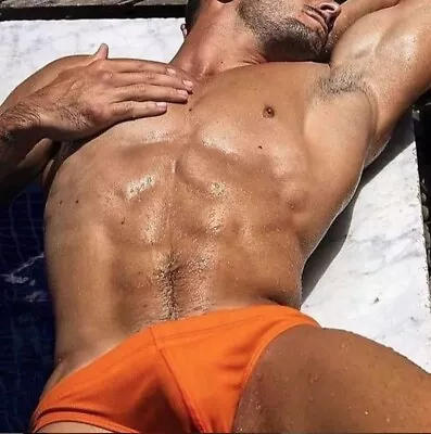 RARE! Men's Classic Pure Orange 1  Solar SPEEDO Swimwear! Authentic And Genuine. • $41.97