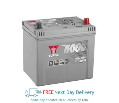 Yuasa YBX5005 SMF Battery 580 CCA 65Ah 1 Year Warranty • £92.80