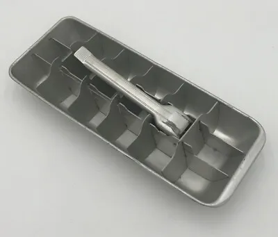 Vintage Aluminum Ice Cube Tray 18 Slot Easy Release Handle Unbranded 11 X5  • $9.99