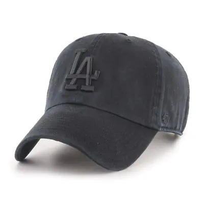 LOS ANGELES DODGERS '47 CLEAN UP - OSF / BLACK Hat Cap • $20
