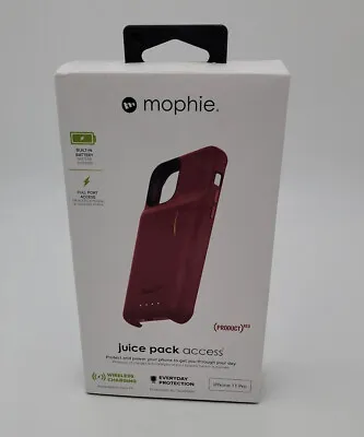 Mophie Juice Pack 2000mAh Battery Case & USB-A To USB-C Cable IPhone 11 Pro Red • $27