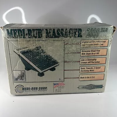 Medi-Rub Massager 2000 Plus. MR-3F 2 Speed Vibrating Foot Massager USA Made • $58.49