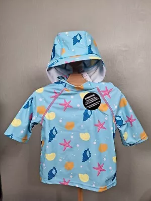 £18 • Buy ThreadClub Swimwear UV Protection Top And Hat (Esme) 1.5 - 2 Years - Brand New