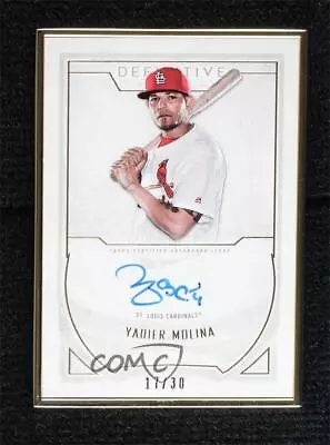 2019 Topps Definitive Collection Framed /30 Yadier Molina #DCFA-YM Auto • $231.10