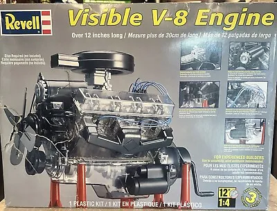 Revell 1/4 Scale Visible V-8 Engine Plastic Model Kit 85-8883 NOS • $85