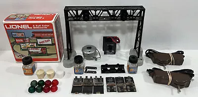 Lionel 450 Signal Bridge Billboards 6-2710 Ctc Lockon Smoke Pellets & More Lot • $65