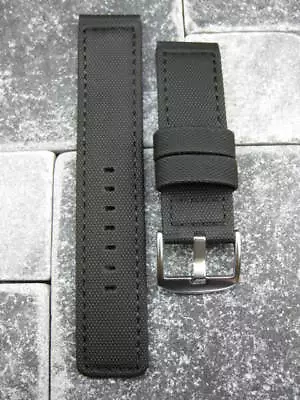 New 24mm PVC Rubber Band Black Diver Watch Strap Maratac For PANERAI Black X1 • $29.98