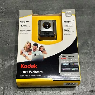 NEW Kodak Webcam Built In Microphone S101 Package Mac Or Windows NEW • $6.95