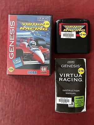 Sega Genesis Game Box Manual Virtua Racing Race Car • $24.99