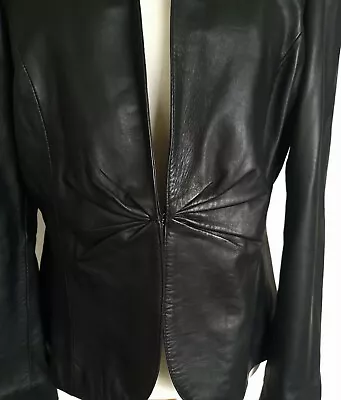 Marks And Spencer Leather Jacket Size 14 • £60