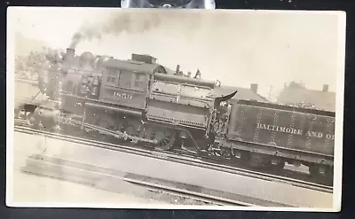 1933 Baltimore & Ohio Railroad BO #1859 Locomotive Train B&W Photo James Kelly • $18.99