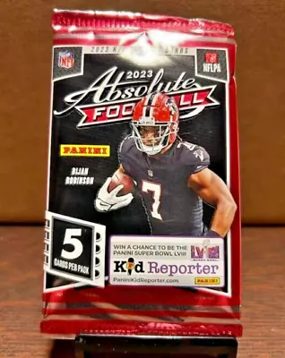 2023 Panini Absolute Football  (5 Card Pack) Factory Sealed  Gravity Pack • $2.15