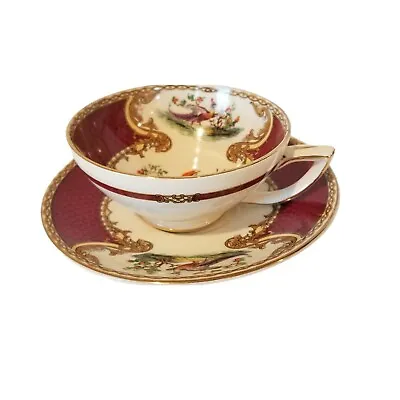 Myott Staffordshire Chelsea Bird Red Cup And Saucer Rare Vintage • $34.04
