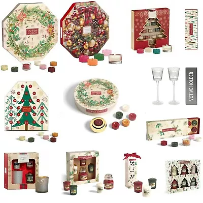 Yankee Candle Advent Calendar Christmas Collection Votive Tealights Holder Set  • £23.99