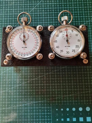 £155 • Buy  Pair Of TIM Stopwatches - Rally Timer Dashboard Set Works Style 1/5 &1/10th Sec