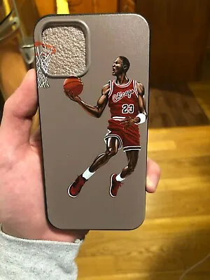 Apple IPHONE 12 Pro Michael Jordan Wearing Jordan Bred 1s Rubber Case • $14.95