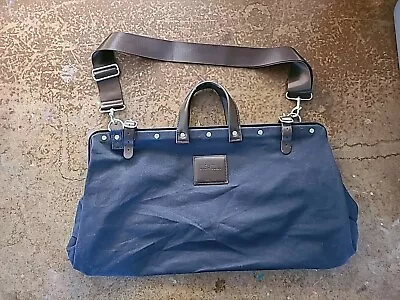 Line Of Trade Mens Blue Canvas Weekender Bag Carry ALL • $15