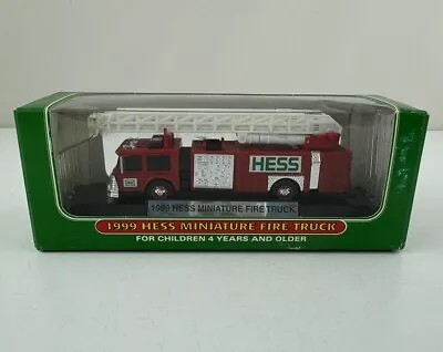 Hess Toy Mini Truck 1999  Miniature Fire Truck    New In Box • $10