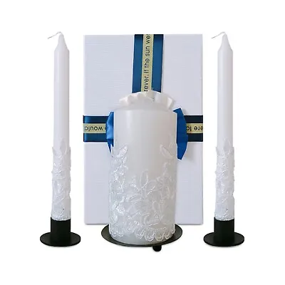 Unity Candles For Wedding Ceremony Set With Holder • £38.51