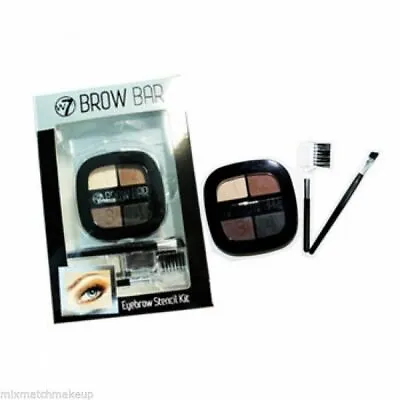 £3.99 • Buy W7 Brow Bar Eyebrow Stencil Kit  Includes Powder, Comb And Brush