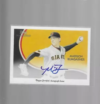 2010 Topps National Chicle Madison Bumgarner Auto #NCA-MB Rookie Auto RC • $32.99