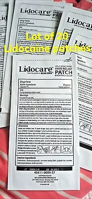 $13.95 • Buy 20 Lidocain DRY Pain Patches WHOLESALE PRICES! Exp 09/22