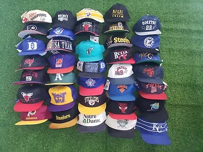 Vintage Sports  Hat Lot/NFL NBA MLB NHL..Waynes World HAT • $515