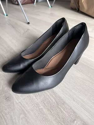 Black Cabin Crew Heels Piccadilly 700061 Shoes Work Size 7/41 • £35