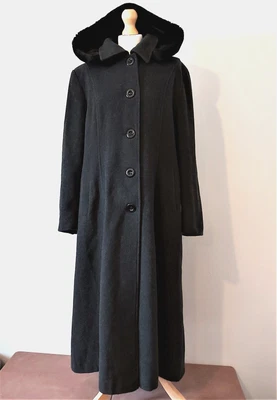 £89.95 • Buy Maxi Coat Wool And Cashmere Classic Full Calf Length Long Jacket Trench Hooded