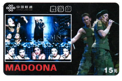 £1.75 • Buy China: Phone Card - Madonna Louise - Sexy Girl - US Singer/602