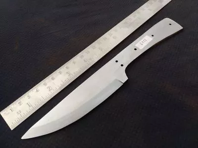 8.50  HAND MADE Throwing Spring Steel Hunting Knife Blank Blade Good 6961 • $25.28