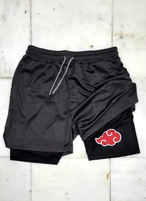 $40.99 • Buy Akatsuki Gym Shorts  Anime 