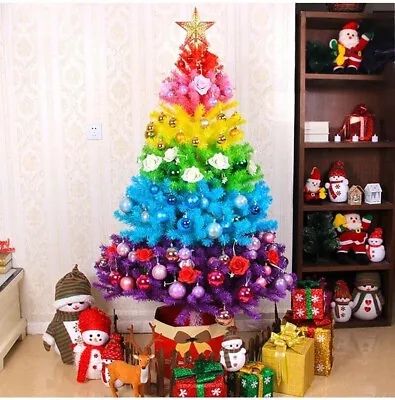 2ft/5ft Rainbow Christmas Tree Party Festival Home Decoration New Year Xmas Tree • $12.33