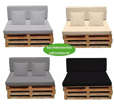 Euro Palette Cushions Pallet Cushions Outdoor Garden Sofa Seat Foam Seat Pad  • £129