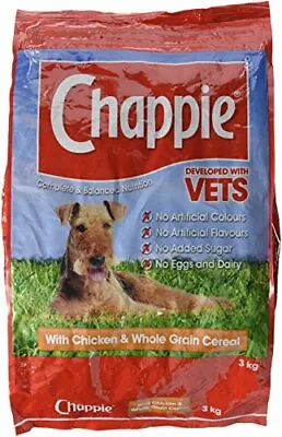 Chappie Vets Developed Dry Dog Food With Chicken And Wholegrain Cereal 3 Kg • £12.99