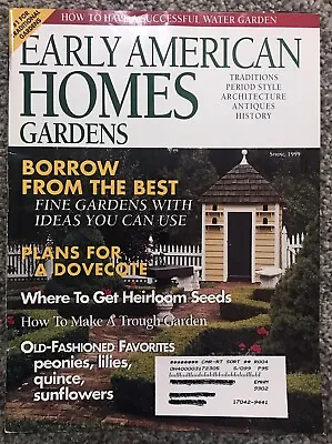 Vintage Spring 1999 Early American Homes Gardens Magazine Plans For A Dovecote • £4.02