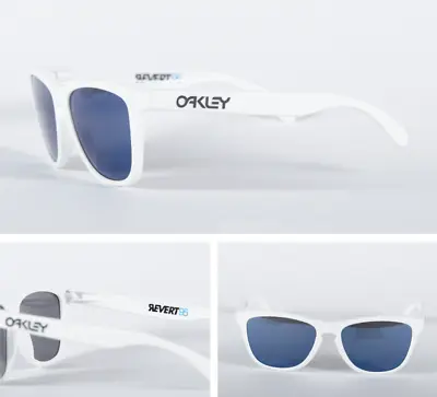 Oakley Sunglasses Frogskins Revert Collection Matte White Ice Iridium OO9013-88 • $311.50