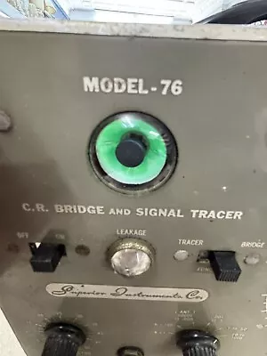 VTG  Superior Instruments Company Model 76 Bridge And Signal Tracer GREEN TUBE • $65