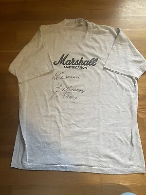 Jim Marshall Autographed Marshall Amp Signed T-Shirt 1997- Brand NEW • $79.99