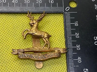 WW1 British Army Huntingdonshire Regiment Cap Badge • $31.81