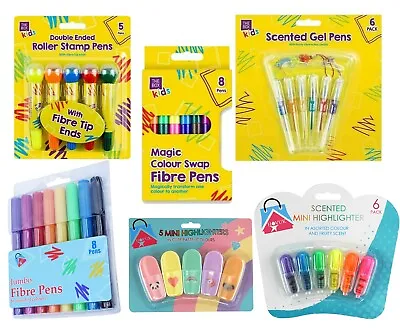 £3.99 • Buy Roller Stamp Pens, Magic Pens, Fiber Pens, Gel Pens, Rainbow Mini Highlighters