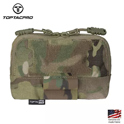 TOPTACPRO Tactical MOLLE Pouch Accessory Pouch Chest Storage Admin Panel Hunting • $17.91