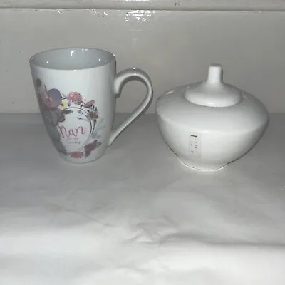 Sugar Bowl & Mug Set Nan Me To You Mug & Casa Couture Bowl • £5