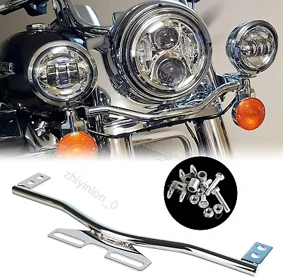 $31.79 • Buy Chrome Motorcycle Light Bar For Yamaha V-Star XVS 250 650 950 1100 1300 XVZ1300