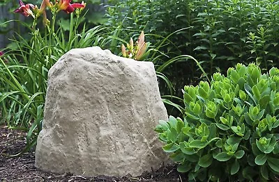 Landscape Fake Rock Boulder Stone Sprinkler Irrigation Cover Valve Box Garden L • $68.99