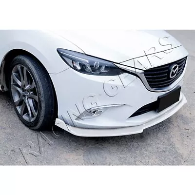 Fit 2014-2018 Mazda 6/mazda6 3pcs Painted White Front Body Bumper Spoiler Lip • $51.95