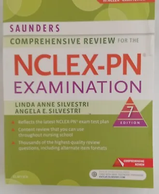 $20 • Buy Saunders Comprehensive Review For The Nclex-pn - 7 Ed.