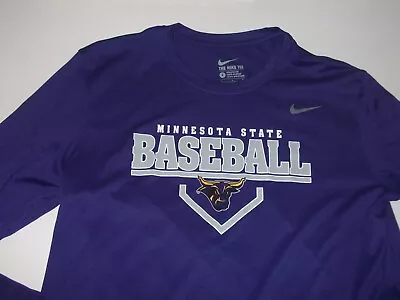 Minnesota State University Mankato Mavericks Baseball Shirt Men Size Large • $11.99