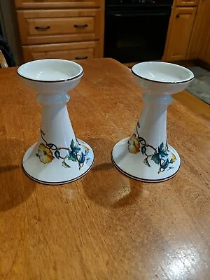 Villeroy And Boch Floral Candle Stick Holders • $25